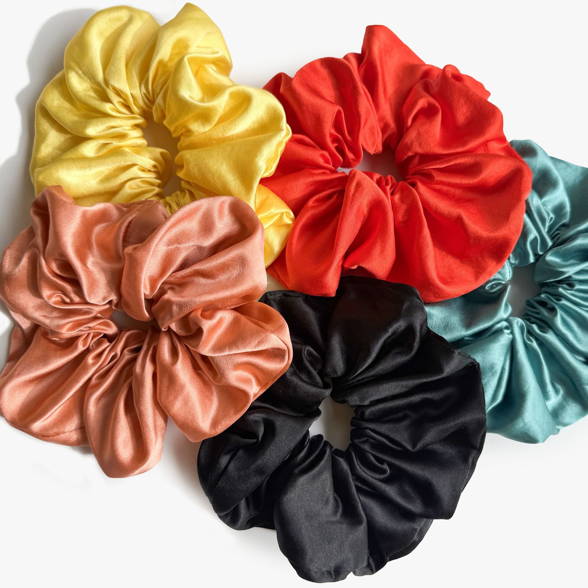 The Core Scrunchie Set - Oversized Organic Silk Scrunchie