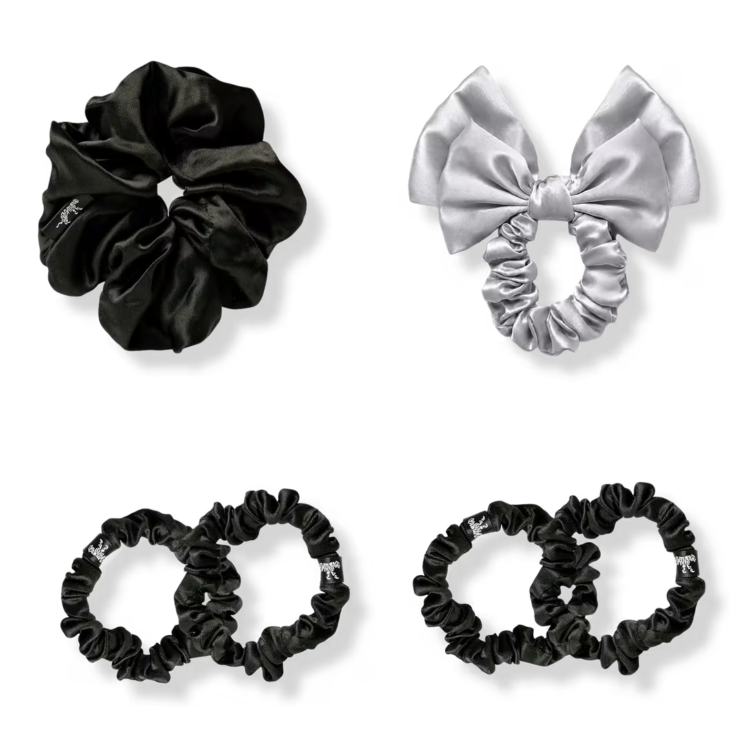 Organic Silk Moonlit Muse Scrunchie Set