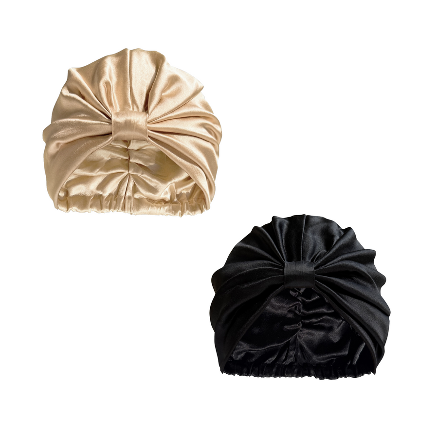 Gorro de seda orgánica para el cabello