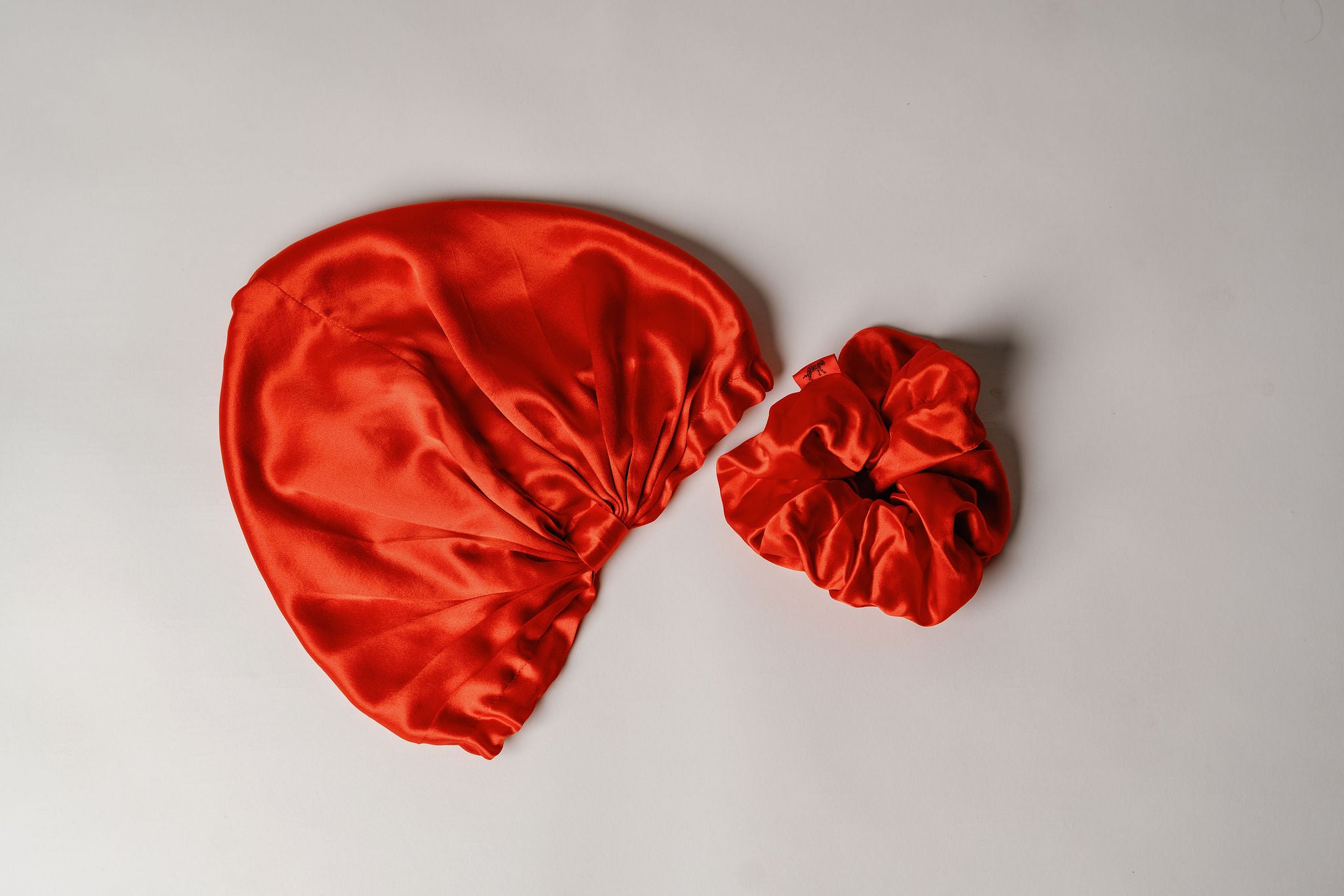 The Rouge Duo - Organic Silk Hair Bonnet + Oversized Scrunchie