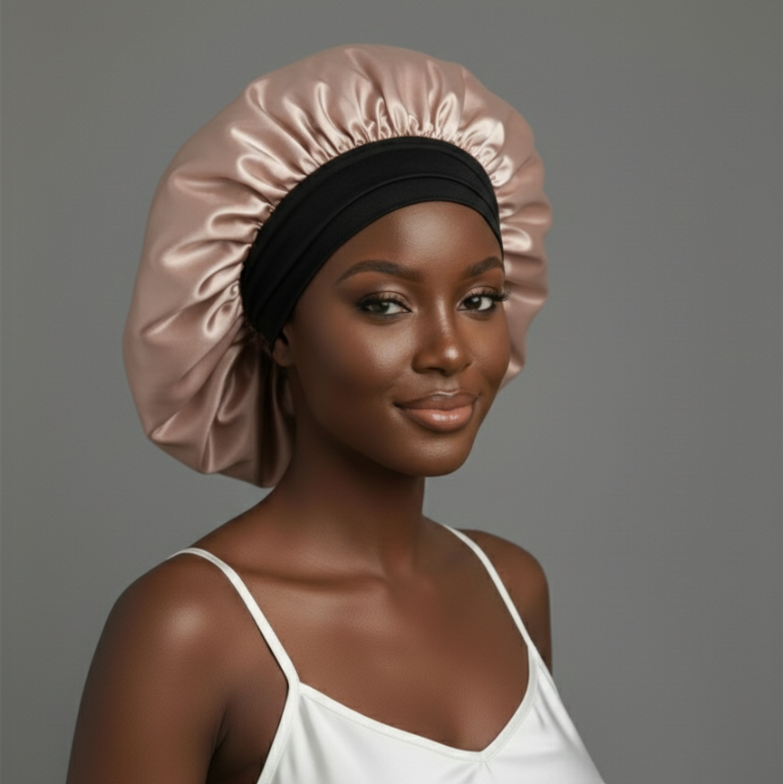 XL Organic Silk Hair Bonnet Dusty Pink – LINA LENNOX