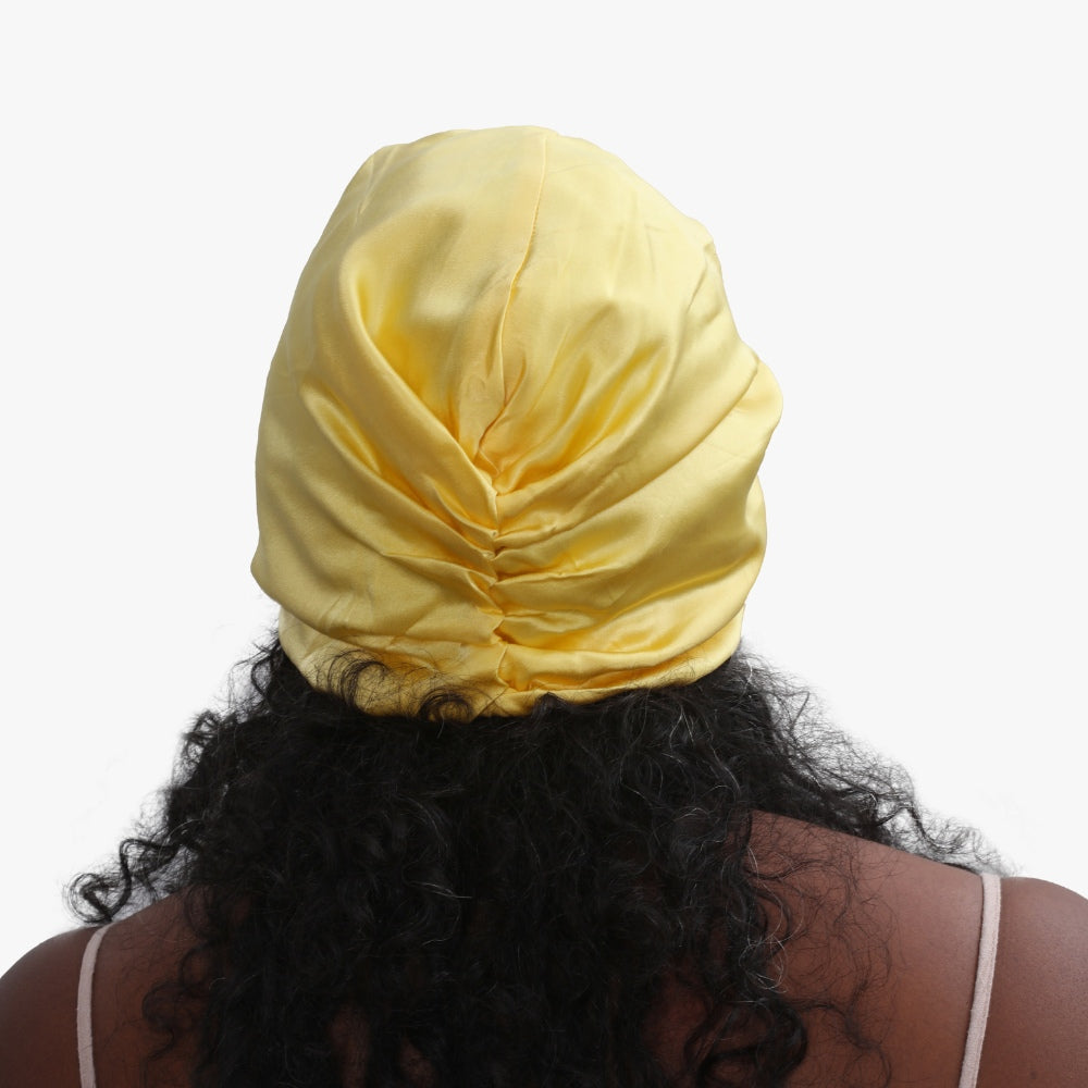 Gorro de seda orgánica para el cabello