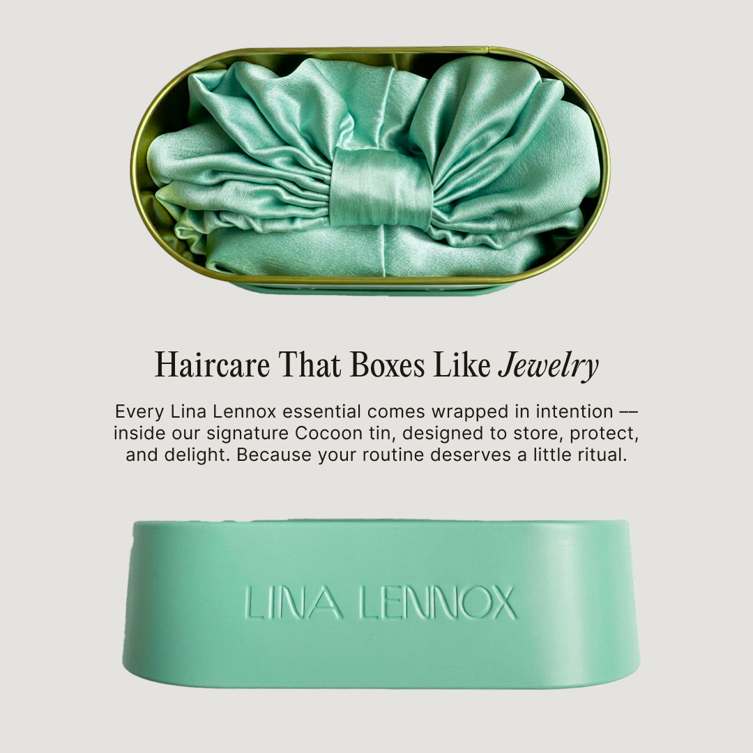 Organic Silk Hair Bonnet Mint Green