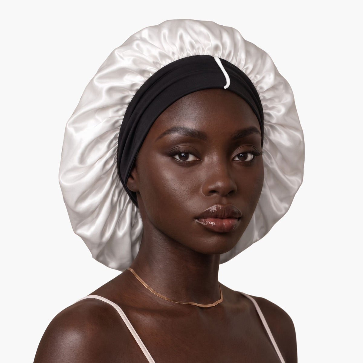 Gorro de seda orgánica para el cabello