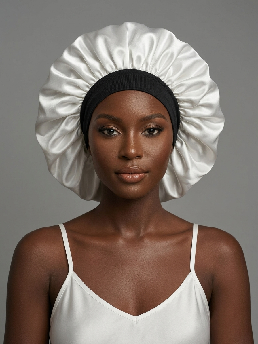 Gorro de seda orgánica para el cabello