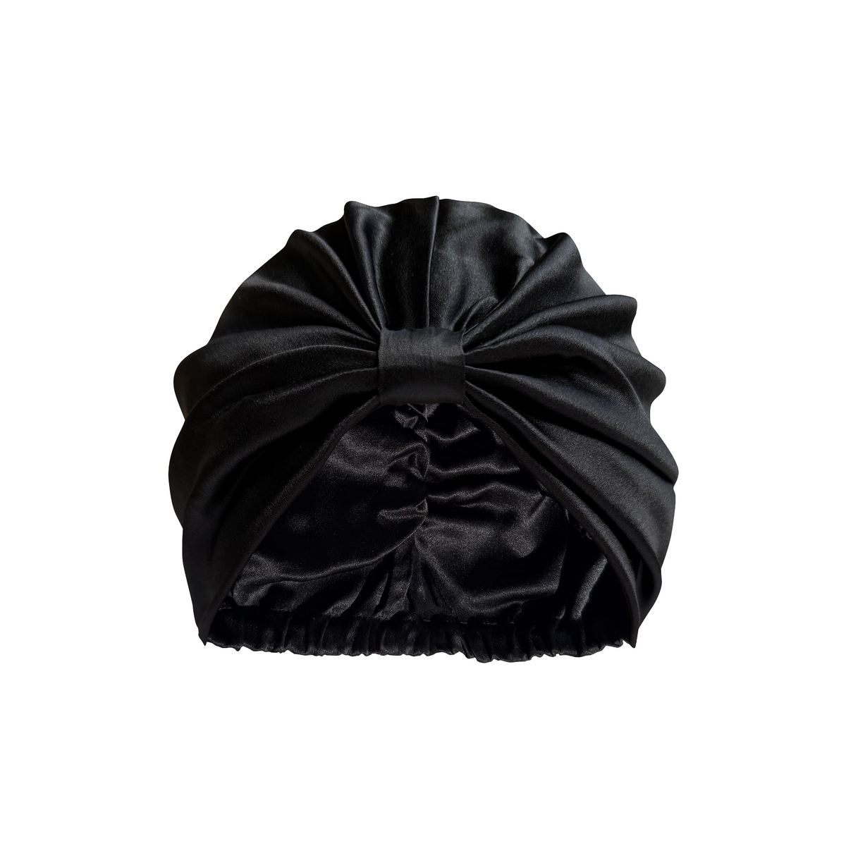 Organic Silk Hair Bonnet Onyx Black
