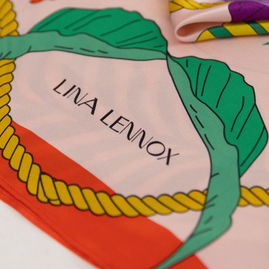 Organic Silk Tropical Scarf