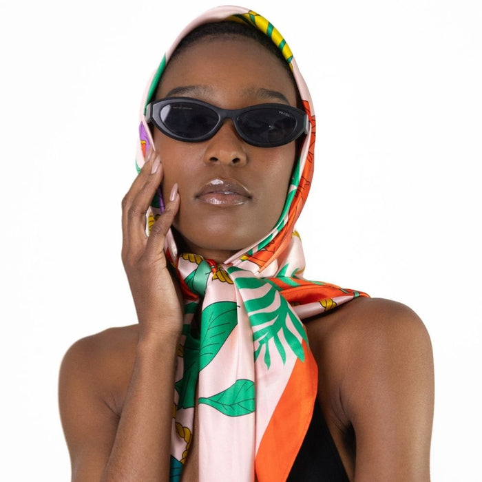 Organic Silk Tropical Scarf