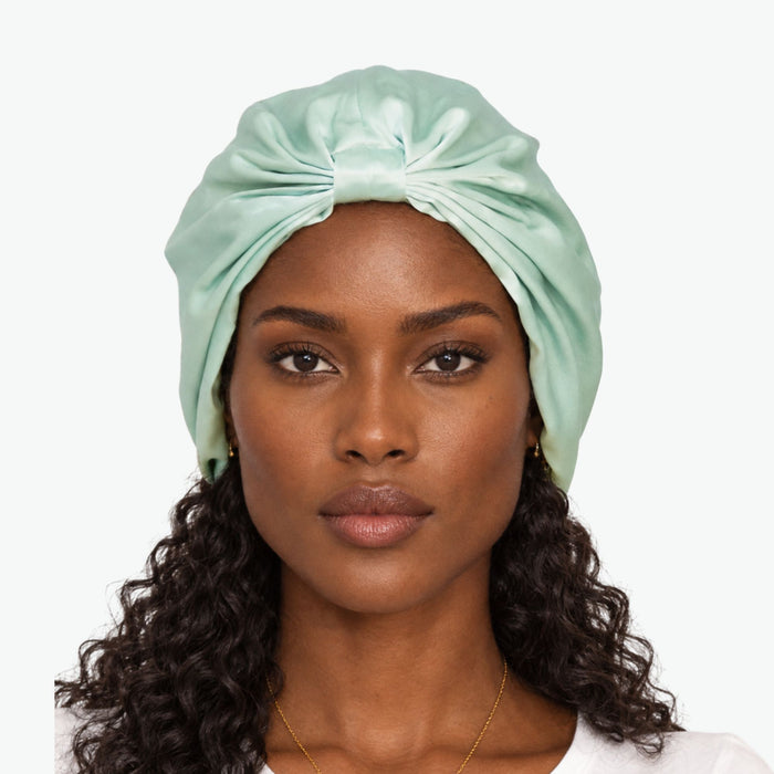 Gorro de seda orgánica para el cabello