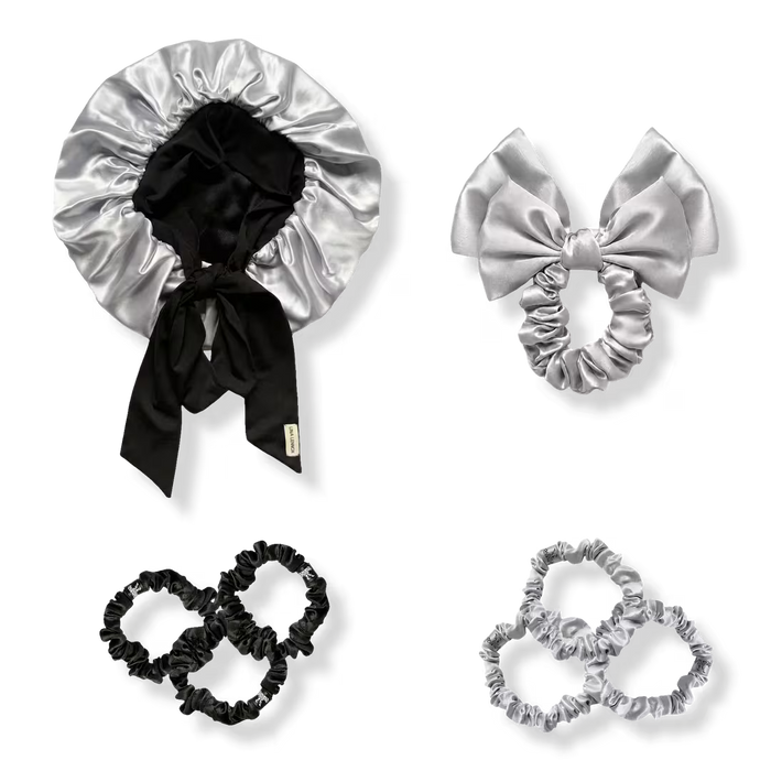 Organic Silk Silver + Black Edit