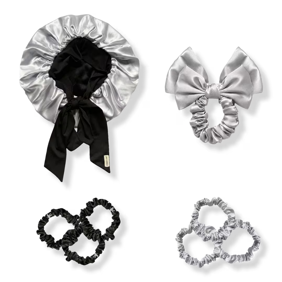 Organic Silk Silver + Black Edit