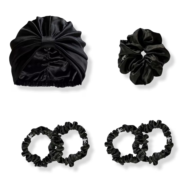 Bonnet en soie biologique pour cheveux