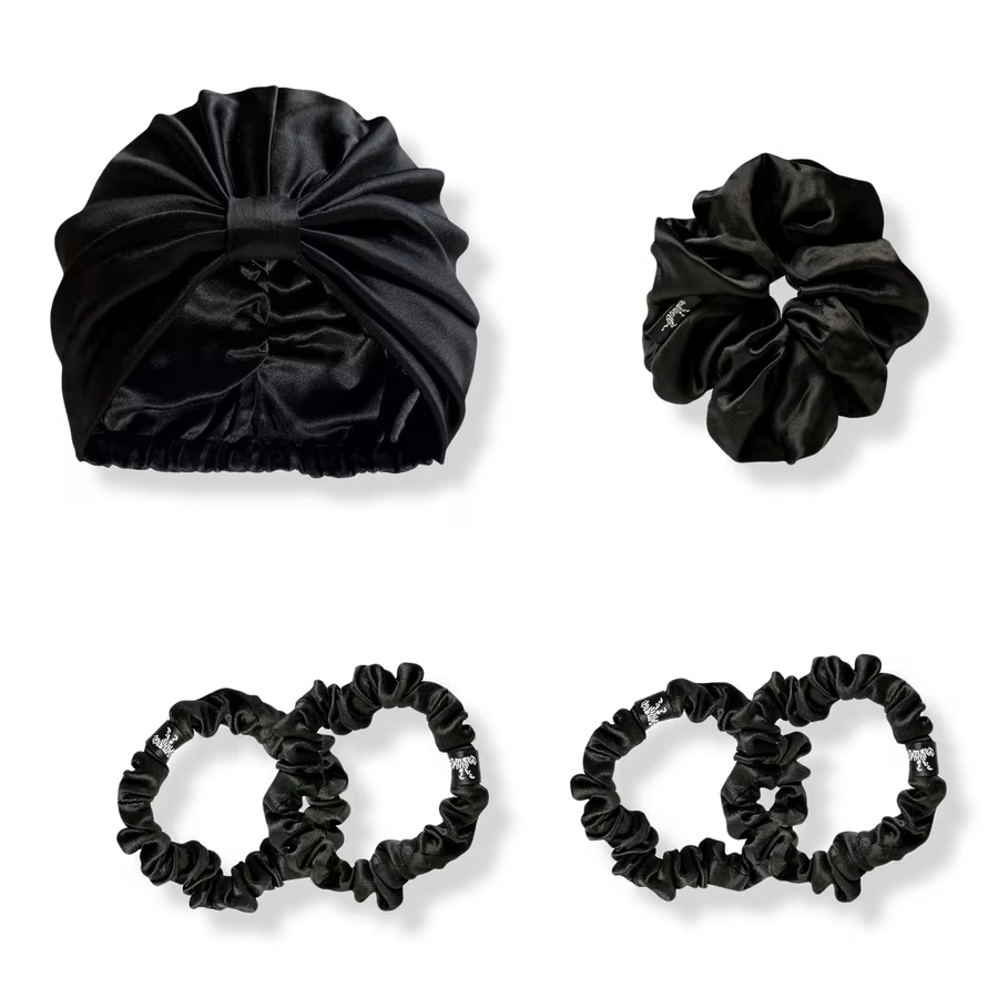 Bonnet en soie biologique pour cheveux