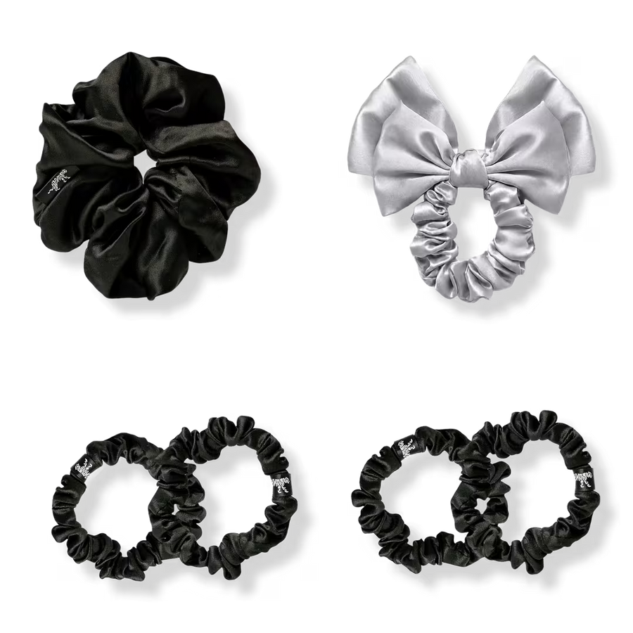 Organic Silk Moonlit Muse Scrunchie Set
