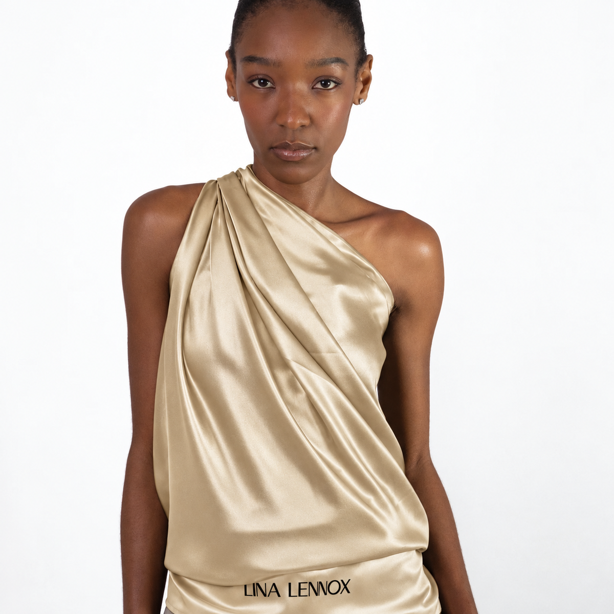 Organic Silk Champagne Scarf