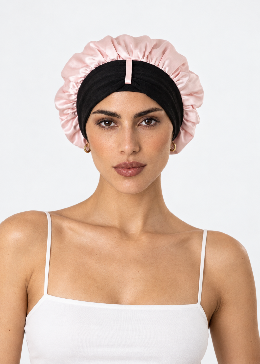 Organic Silk XS Hair Bonnet - Blush Pink