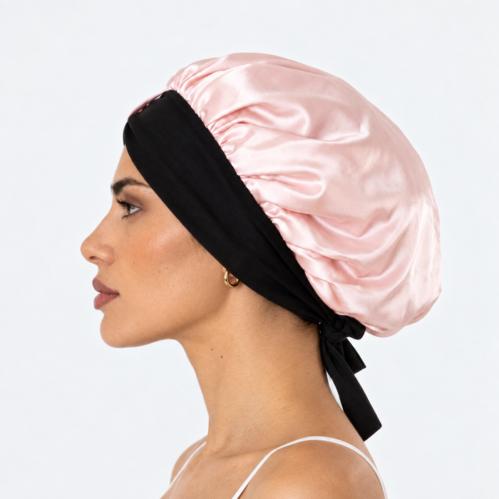 Gorro de seda orgánica para el cabello