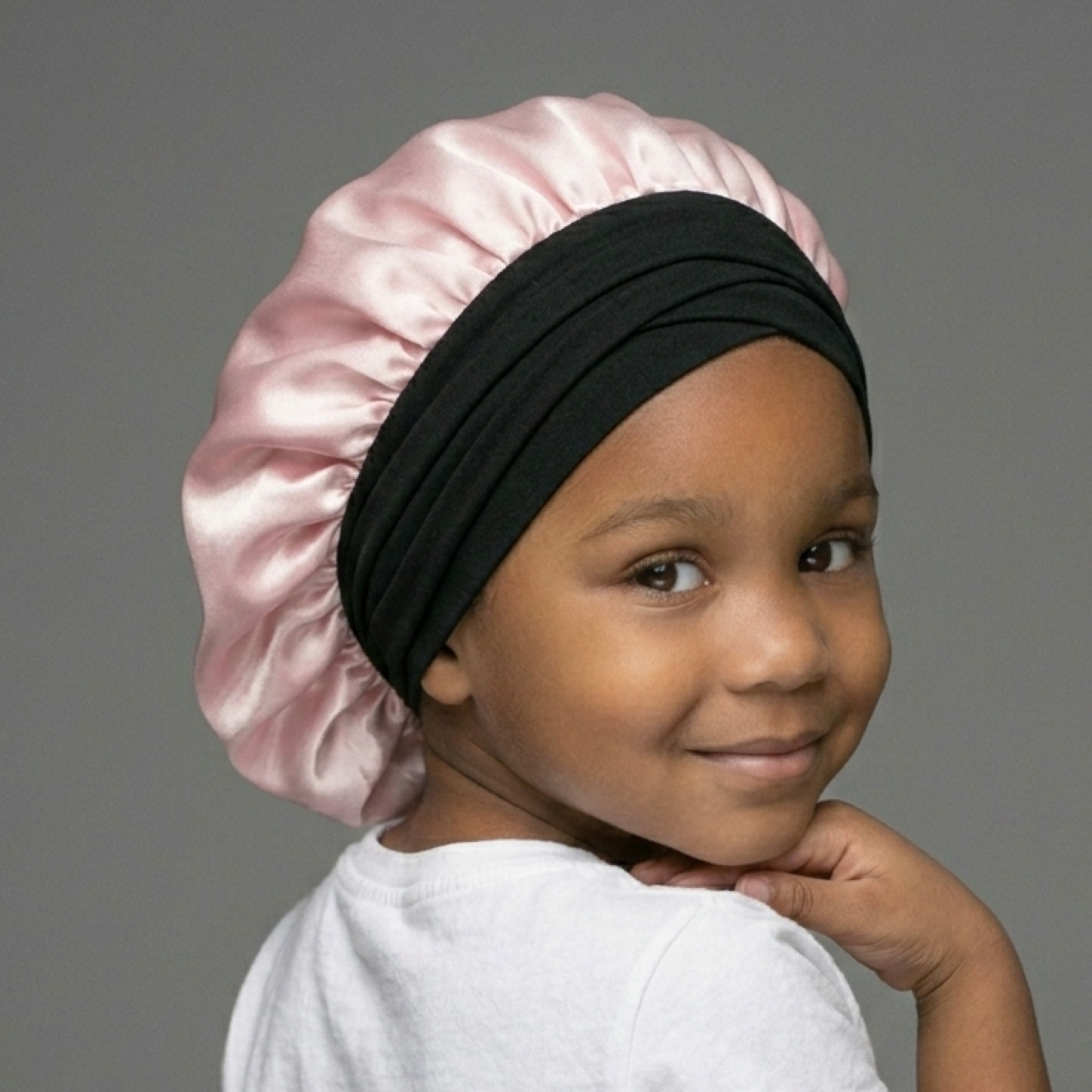 Bonnet en soie biologique pour cheveux
