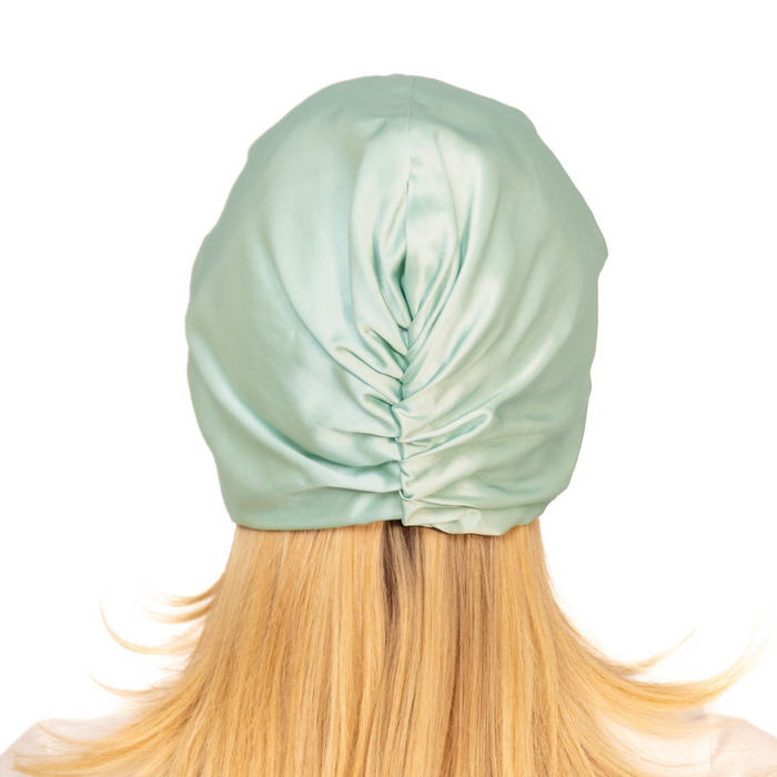 Bonnet en soie biologique pour cheveux