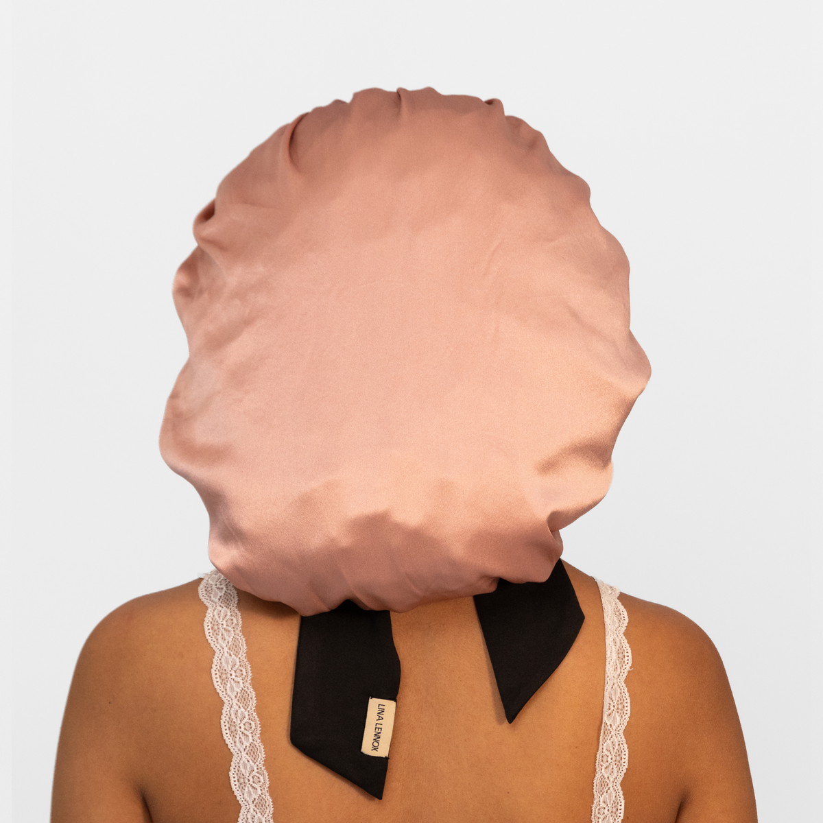 XL Organic Silk Hair Bonnet Dusty Pink