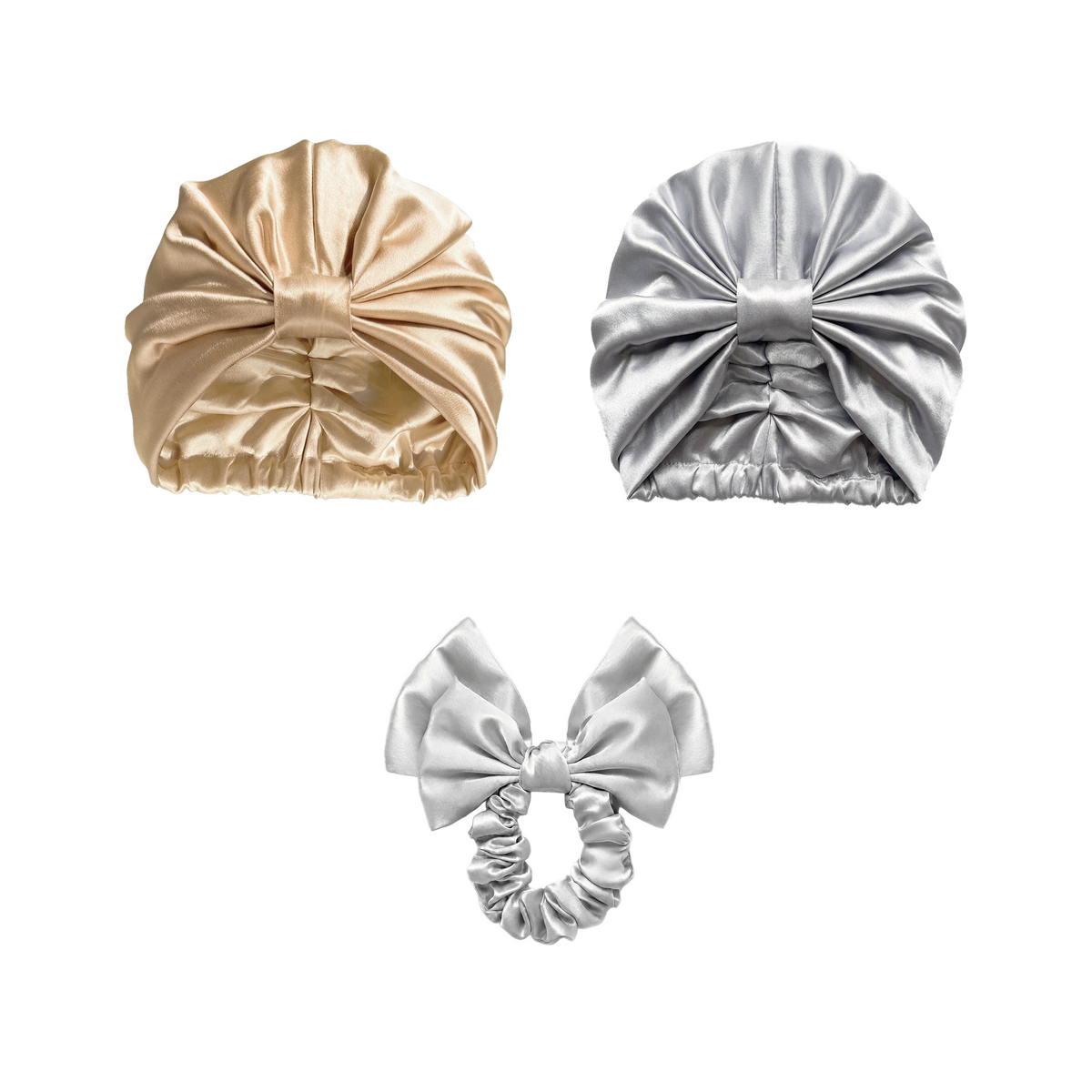 Bonnet en soie biologique pour cheveux